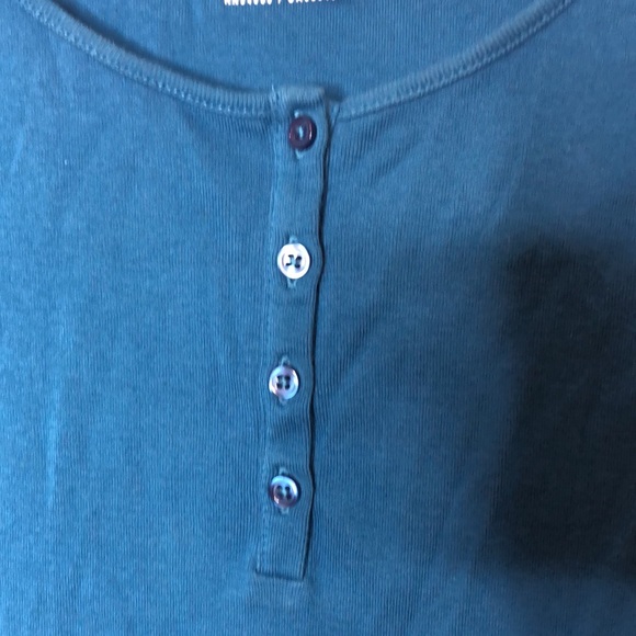 Jones New York Sport Womans Blue Button Down Front Top 2X PLUS SIZE - Picture 4 of 6